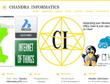 Tablet Screenshot of chandrainformatics.com